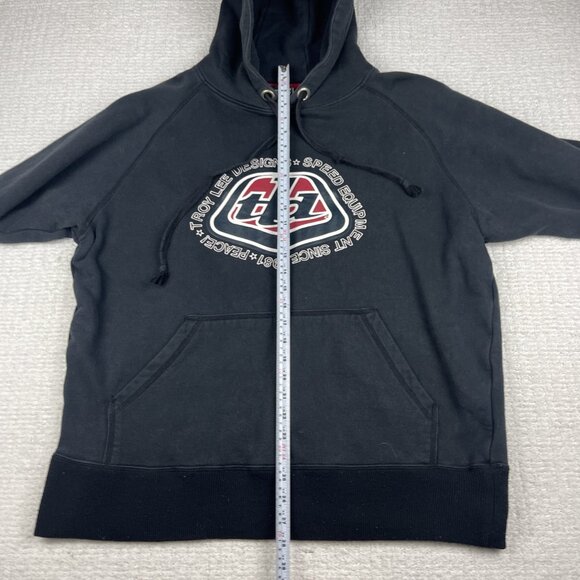 Y2K Men XL Troy Lee Designs Blk Motocross Pullover Hoodie Speed Equipement Read* - Picture 10 of 16